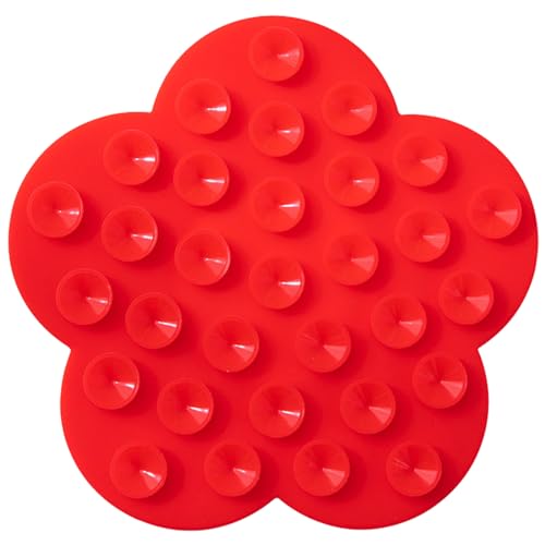 Katzen-Pad mit Saugnäpfen, langsames Matte, Blumenform, Silikon-Pad mit Saugnäpfen, Hundematte, Silikon-Katzen-Leckerli Katzen-Pad mit Saugnäpfen, langsames Matte, Blumenform, Silikon-Pad mit Saugnäpfen, Hundematte, Silikon-Katzen-Leckerli von fanlangyi