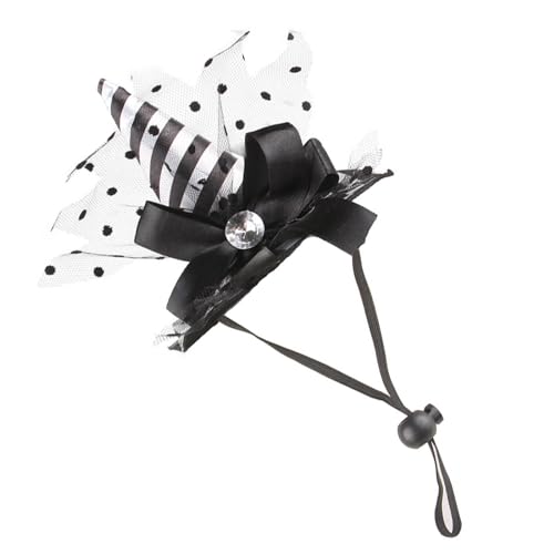 Trend Cats Hexenhut mit Stretch-Kinnseil, modisch, coole Hunde, Katzen, Hexenhut, Katzen, Halloween, Karneval, Cosplay, Haustier-Hut, Halloween-Hut für kleine Hunde, Haustier-Halloween-Kostüme von fanlangyi