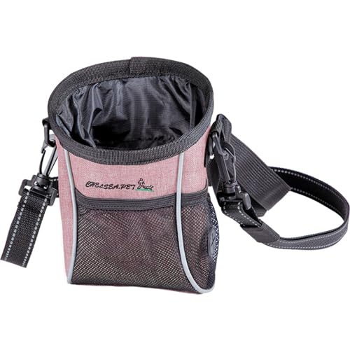 fanlangyi Leckerli-Hüfttasche für Outdoor-Training, Haustier-Training, Spazierengehen, Tasche mit Kotbeutelspender, Handentriegelung, Leckerli-Tasche für Outdoor-Training von fanlangyi