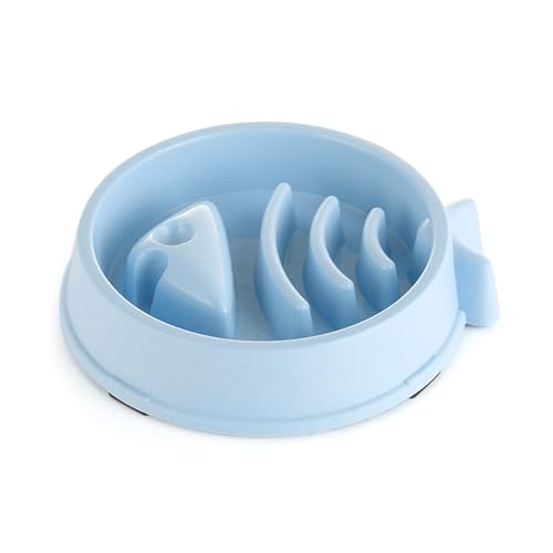 fanlangyi Skidproof Base Cats Slow Feeding Bowl Cats Slow Feeding Bowl Fish Pet Cats Slow Feeding Avoid Overeating Cats Food Bowl for Indoor Small Cats Food Bowl for Small Cats Food Bowl for Small von fanlangyi