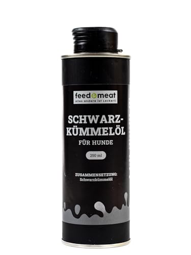 feed&meat Schwarzkümmelöl für Hunde & Katzen 250ml – Barf-Öl, natürliche Unterstützung bei Allergien & Zecken, glänzendes Fell feed&meat Schwarzkümmelöl für Hunde & Katzen 250ml – Barf-Öl, natürliche Unterstützung bei Allergien & Zecken, glänzendes Fell von feed&meat