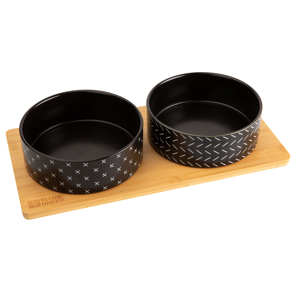 BeOneBreed Hundebar Bambo Bowl Duo black BeOneBreed Hundebar Bambo Bowl Duo black von fehlt