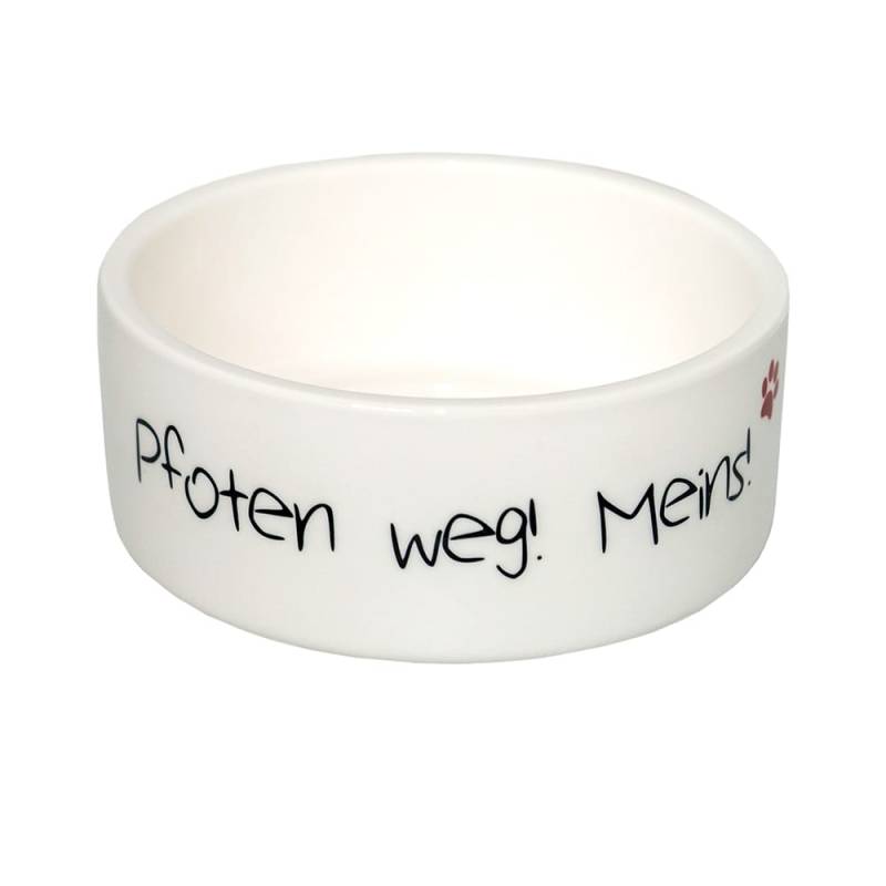CADOURI Hundenapf Pfoten Weg! Meins! weiß CADOURI Hundenapf Pfoten Weg! Meins! weiß von CADOURI