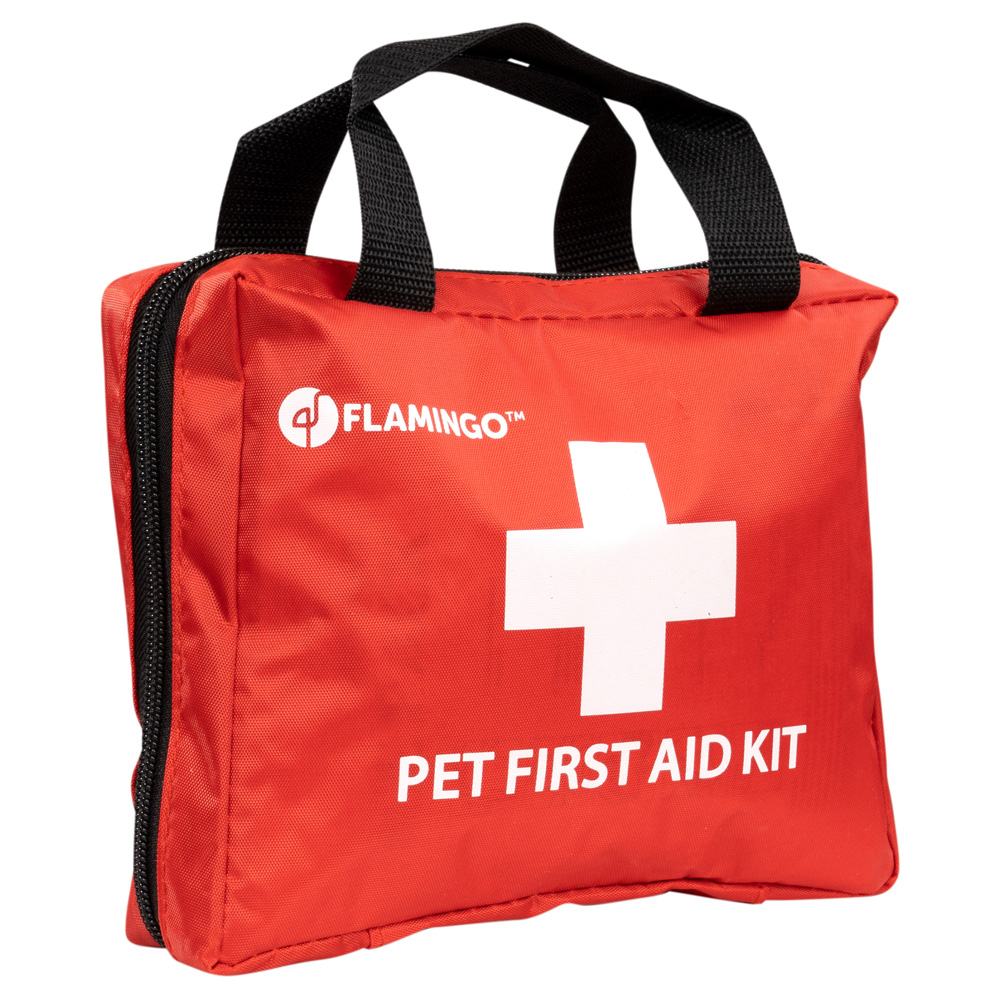 Hunde Erste-Hilfe-Set First Aid rot, Maße: ca. 20 x 15 x 6 cm von fehlt
