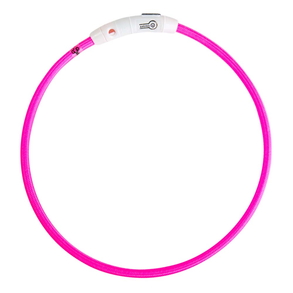 Hunde-Leuchtring Pink Flash pink, Gr. XS-S, Breite: Ø ca. 7 mm, Länge: ca. 35 cm von fehlt