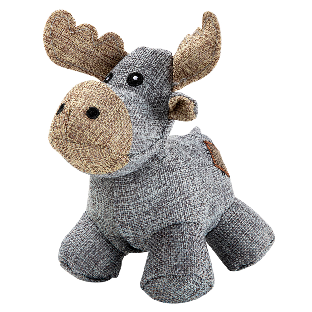 Hunde-Plüschspielzeug Country Dog Moose grau, Maße: ca. 21 x 21 cm von fehlt