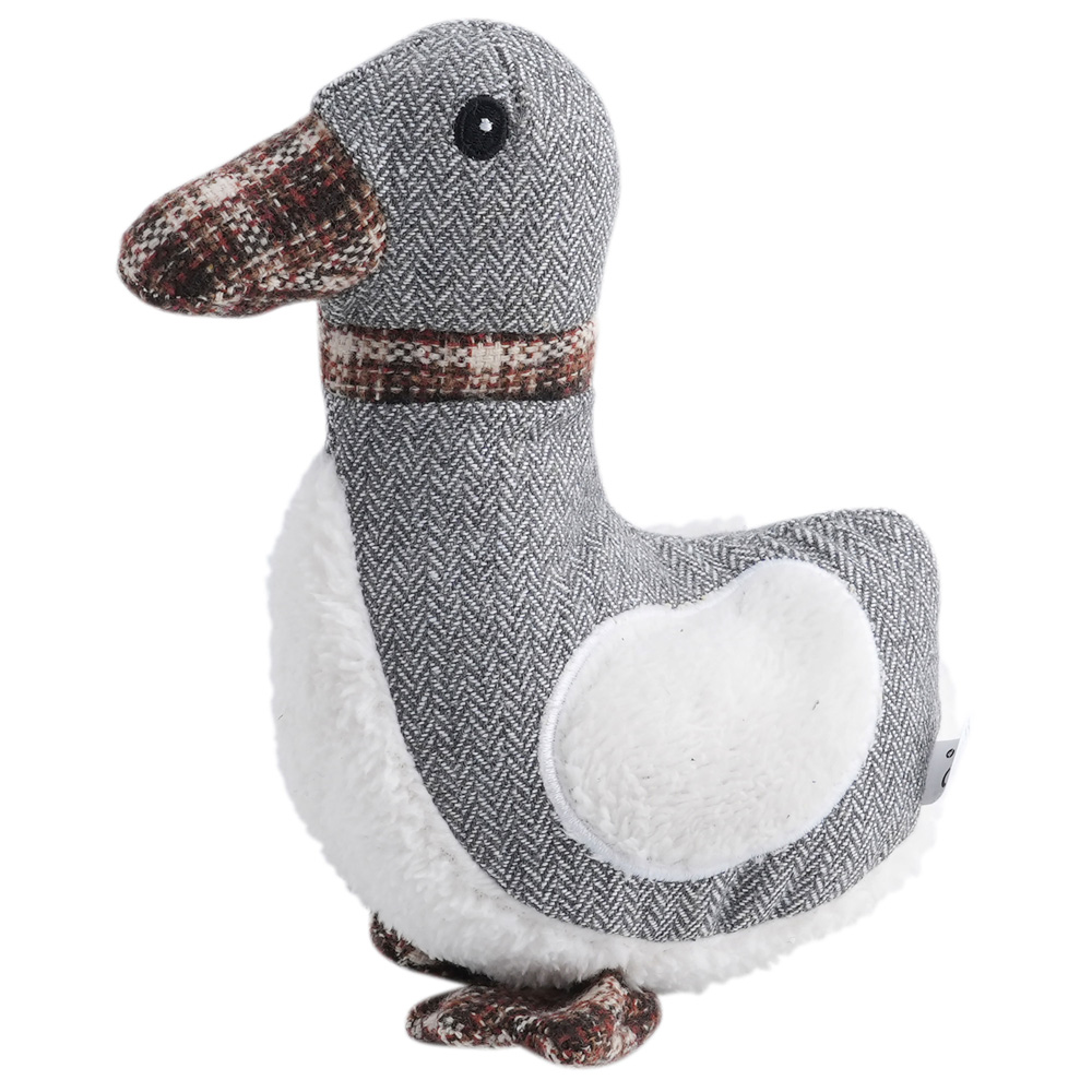 Hunde-Plüschspielzeug Ente Britta grau, Maße: ca. 9 x 17,5 x 21 cm Hunde-Plüschspielzeug Ente Britta grau, Maße: ca. 9 x 17,5 x 21 cm von fehlt