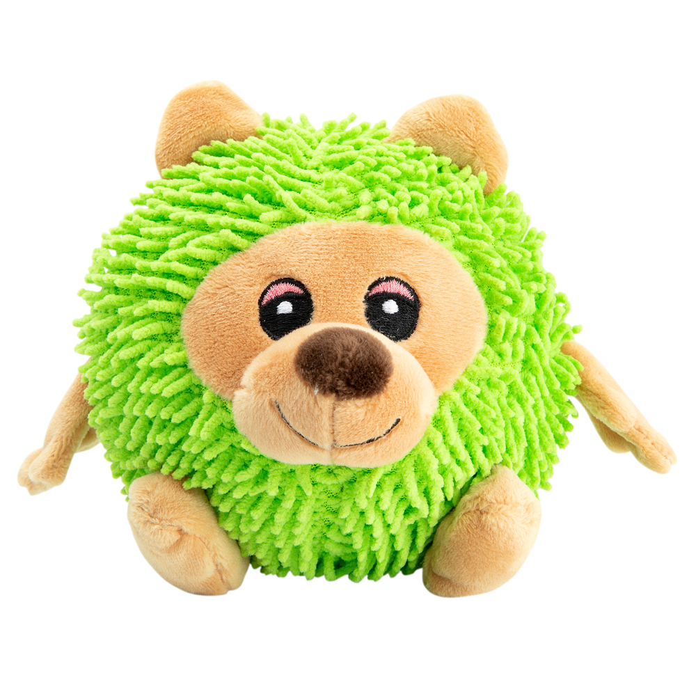 Hunde-Plüschspielzeug Fuzzle Bear grün, Länge: ca. 14 cm von fehlt