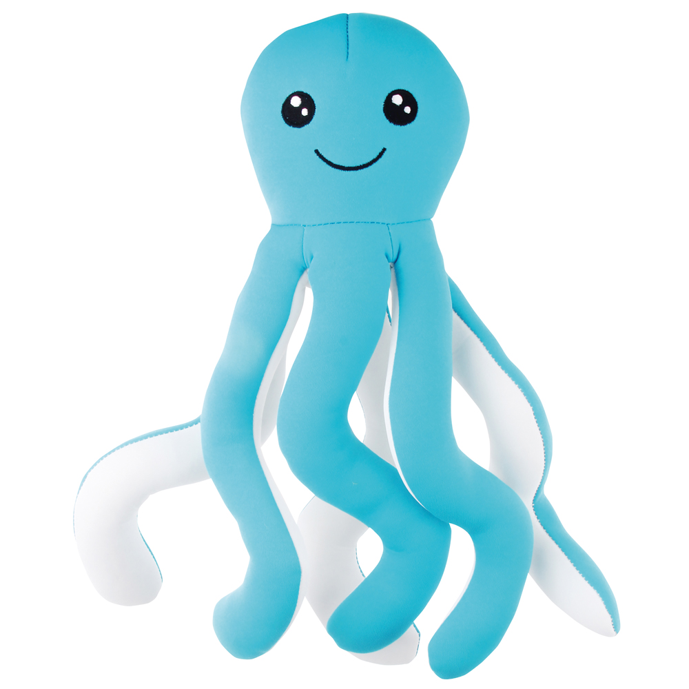 Hunde-Wasserspielzeug Oktopus blau, Länge: ca. 36 cm von fehlt