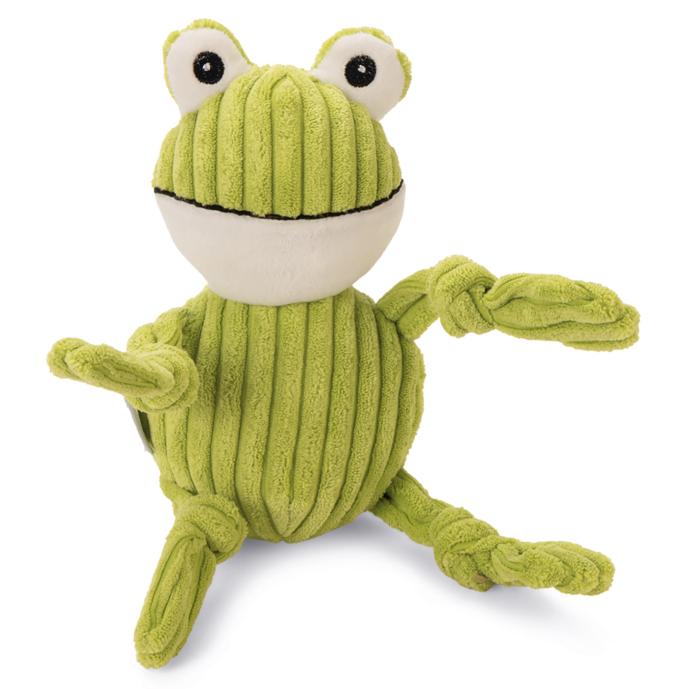 Hunde-Plüschspielzeug Ripped Frog Froggi grün, Breite: ca. 11 cm, Länge: ca. 33 cm von fehlt