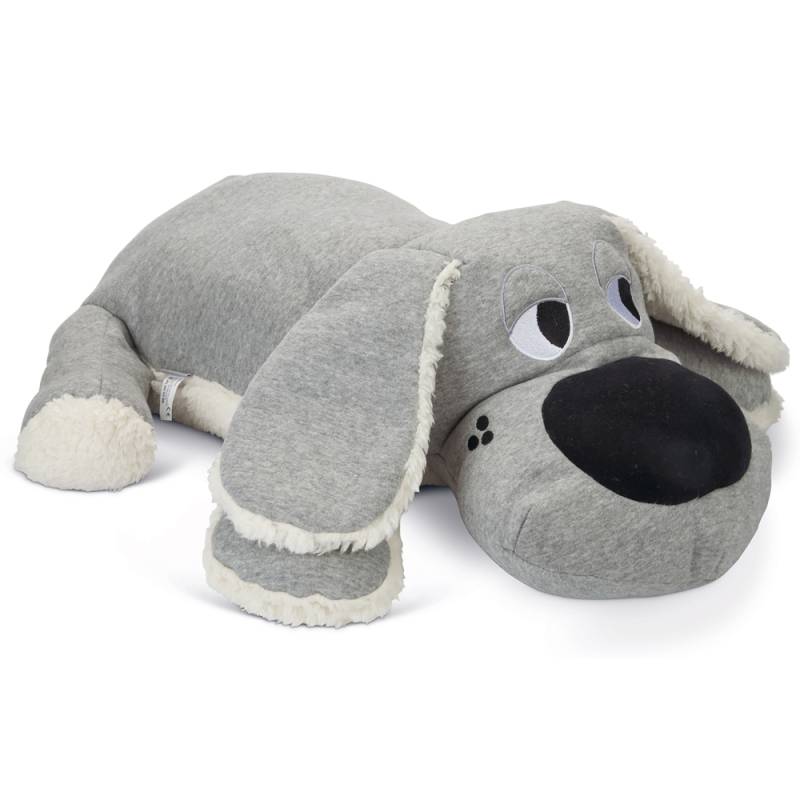 Hunde-Plüschspielzeug XL Hund grau, Breite: ca. 21 cm, Länge: ca. 70 cm von fehlt