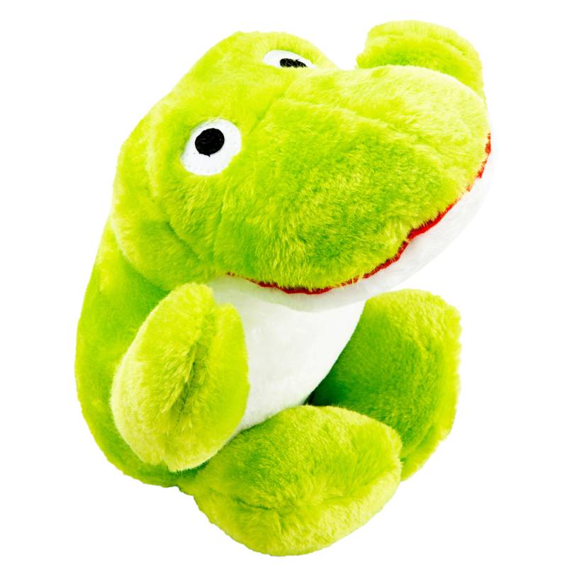 Hunde-Plüschspielzeug XXL Big Buddie Fritz the Frog grün, Maße: ca. 30 x 26 cm von fehlt