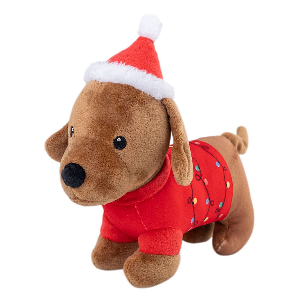 Hunde-Plüschspielzeug Xmas Dog braun, Maße: ca. 27 cm Hunde-Plüschspielzeug Xmas Dog braun, Maße: ca. 27 cm von fehlt