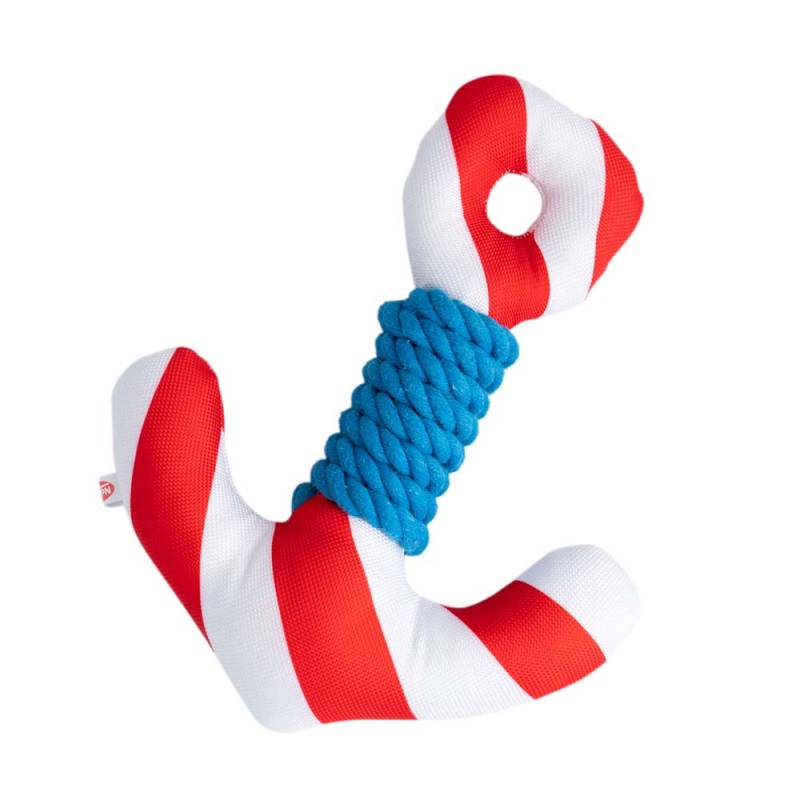 Hunde-Wasserspielzeug Anker Floating weiß-rot-blau, Länge: ca. 24,5 cm Hunde-Wasserspielzeug Anker Floating weiß-rot-blau, Länge: ca. 24,5 cm von fehlt
