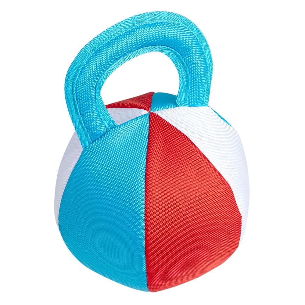 Hunde-Wasserspielzeug Ball Floating weiß-rot-blau, Durchmesser:  ca. 28 cm von fehlt