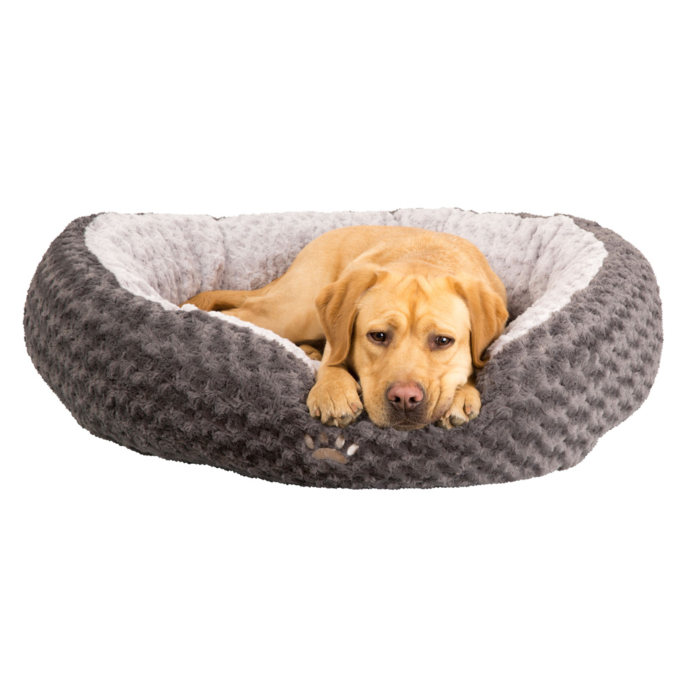 Hundebett Donut-Dream grau, Gr. Ø100 cm von fehlt