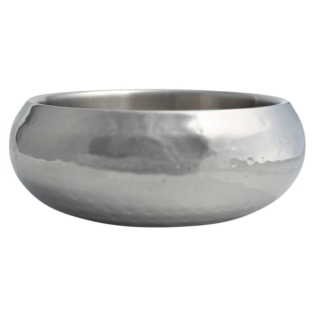 Hundenapf Diner Steel silber, Gr. L, Breite: ca. 24 cm, Länge: ca. 24 cm, Höhe: ca. 7,5 cm von fehlt