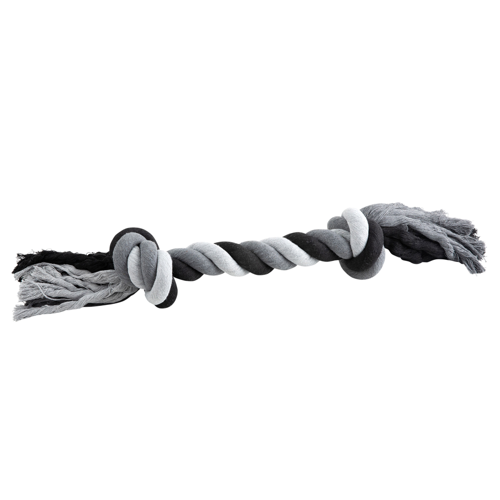 Hundespielzeug Floss Boss Dental Rope extra heavy schwarz-grau, Länge: ca. 85 cm von fehlt