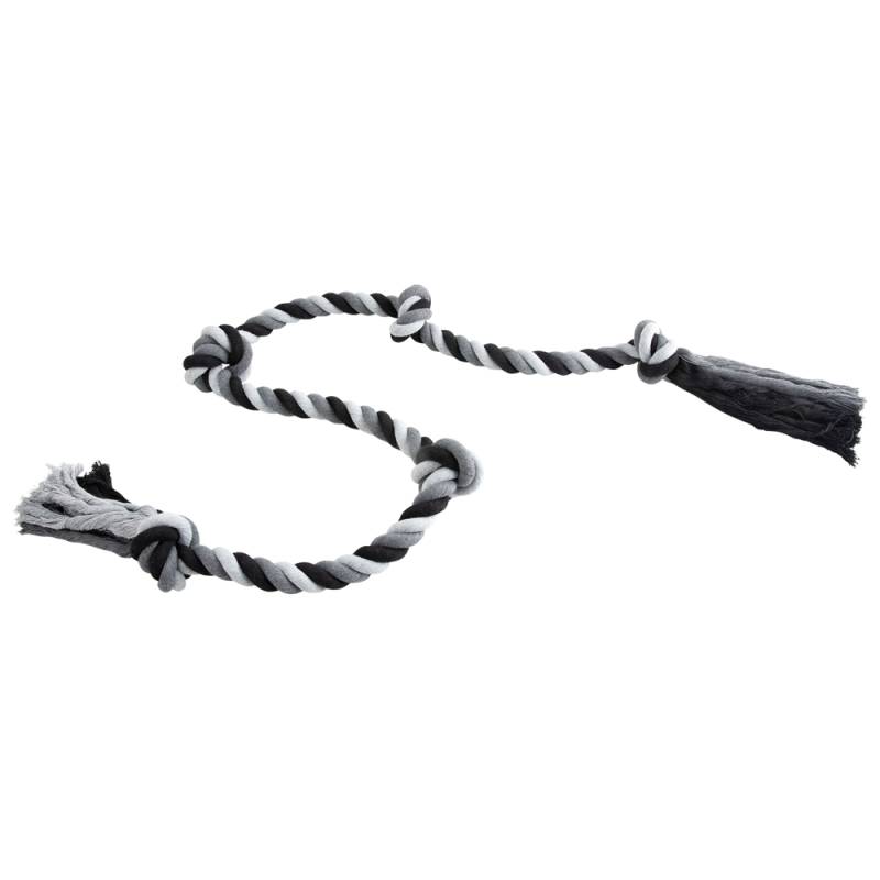 Hundespielzeug Floss Boss Dental Rope extra long schwarz-grau, Maße: ca. 185 cm von fehlt
