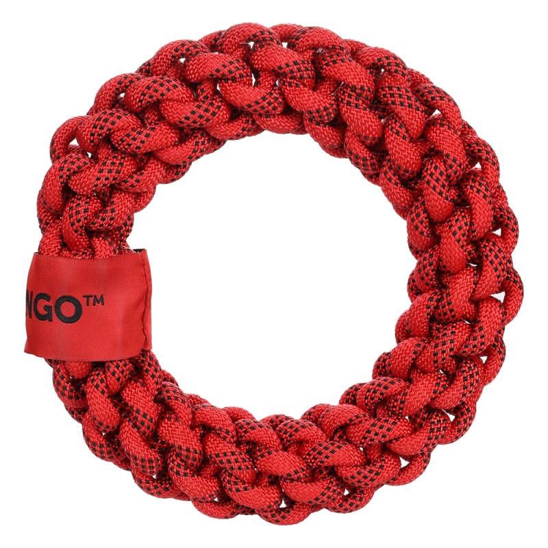 Hundespielzeug Vokas Tau-Ring rot-schwarz, Gr. S, Durchmesser:  ca. 20 cm von fehlt