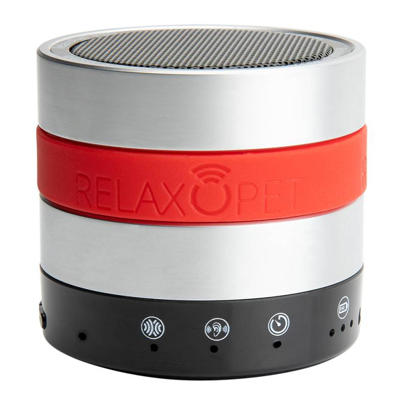 RelaxoPet Soundmodul PRO Dog schwarz-rot, Höhe: ca. 5,5 cm, Durchmesser:  ca. 6 cm von fehlt