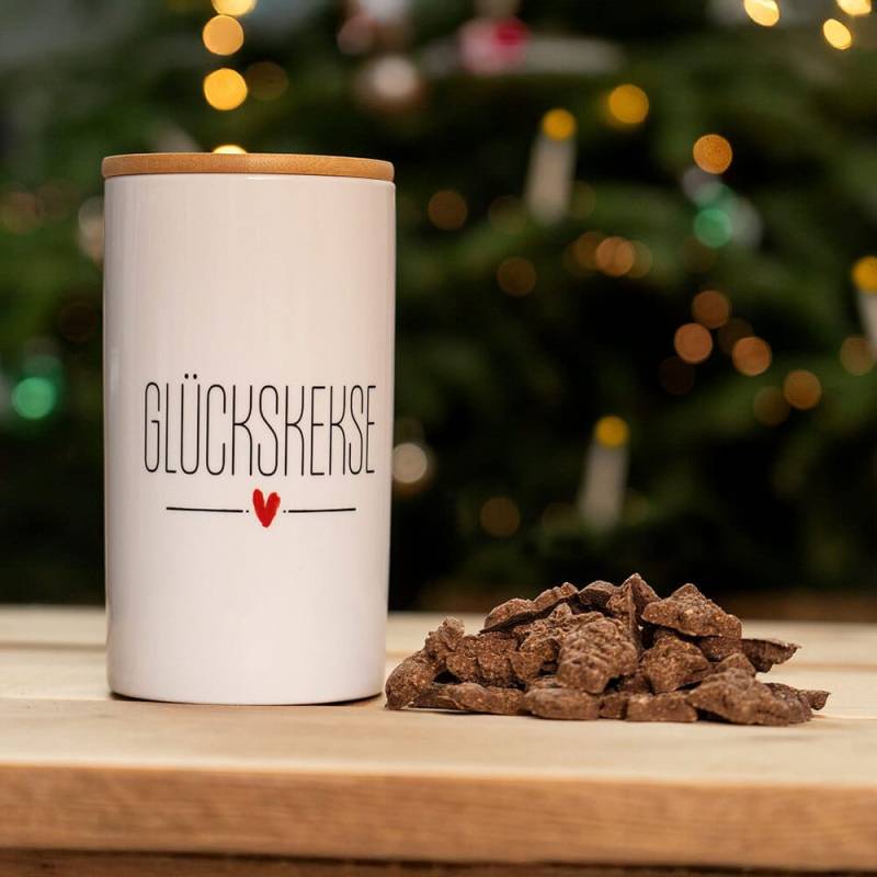 alsa-nature Cookie-Dose mit Weihnachtskeksen, Höhe: ca. 18,5 cm, Durchmesser: ca. 9,5 cm alsa-nature Cookie-Dose mit Weihnachtskeksen, Höhe: ca. 18,5 cm, Durchmesser: ca. 9,5 cm von fehlt