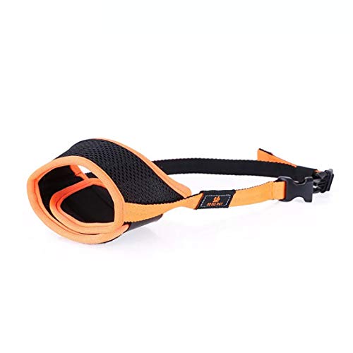 Hundetraining Maulkorb Anti-Bell Verstellbare Erziehung Maulschlaufe mit Klettverschluss Ermöglicht Trinken Atmungsaktive Gepolstert Anti-Beiß Hundemaulkorb für Kleine Mittlere Große Hunde (M, orange) Hundetraining Maulkorb Anti-Bell Verstellbare Erziehung Maulschlaufe mit Klettverschluss Ermöglicht Trinken Atmungsaktive Gepolstert Anti-Beiß Hundemaulkorb für Kleine Mittlere Große Hunde (M, orange) von feiling