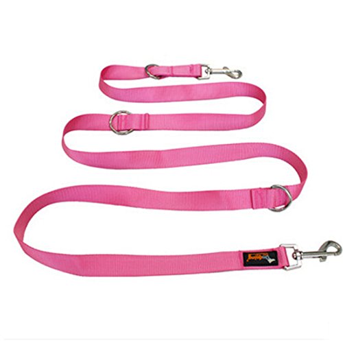 Ondoing Mehrzweck Doppelleine Hundeleine für Zwei Hunde Nylon Band Verstellbare Trainingsleine Retriever Führleine Schauleine 2M Gesamtlänge Agilityleine für Kleine Mittlere und Grosse Hunde (rosa) Ondoing Mehrzweck Doppelleine Hundeleine für Zwei Hunde Nylon Band Verstellbare Trainingsleine Retriever Führleine Schauleine 2M Gesamtlänge Agilityleine für Kleine Mittlere und Grosse Hunde (rosa) von feiling
