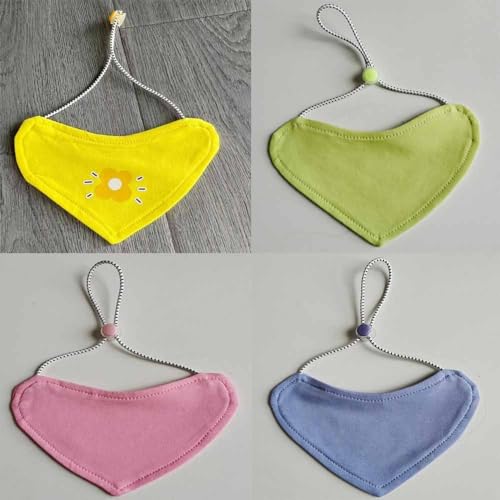 feiling 4er Pack Haustier Bandana Hundehalstuch Einstellbare Dreieckstuch für Kleine Mittel Hunde und Katzen (Pack a, L) von feiling