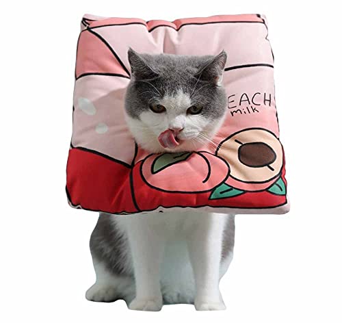 feiling Halskrause für Katzen Haustiere Einstellbar Anti-Biss-Halsband Hunde Welpen Weiches Halsband Anti-Leck-Wunde Elizabeth-Halsband Schutzkragen (rosa, S) von feiling