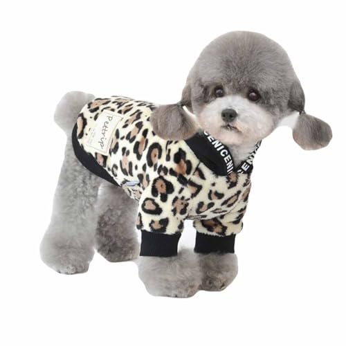 feiling Hunde-Pullover Bequeme Flanell Pulli mit Kapuze Warme Herbst Winter Hundeweste Hundejacke für Kleine Hunde Welpen (B, XL) von feiling
