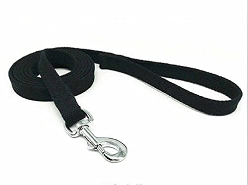 feiling Hundeleine Retrieverleine Lange Führleine für Mittlere und Groß Hunde Training Leash 3 Meters Seil Laufleine (Schwarz, M) von feiling