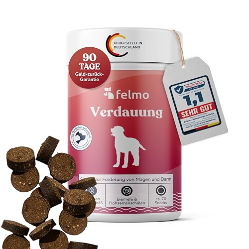 FELMO Verdauungs-Snacks für Hunde (180g) Leckerli für die Förderung der Darmregulierung & Verdauung, Stärkung des Immunsystems deines Hundes, frei von Getreide und Zucker von felmo