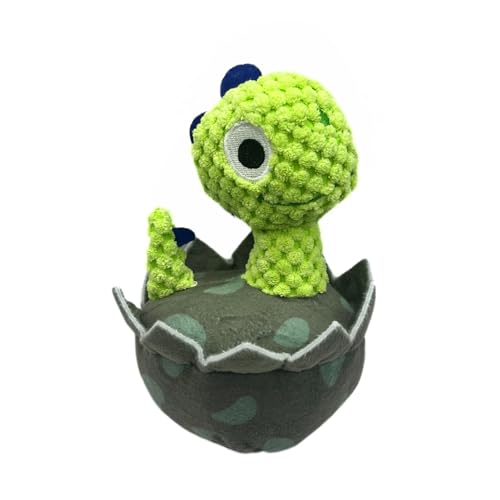 fenii - Quietschendes Plüsch-Dinosaurier-Ei Hundespielzeug - langlebiges Kauspielzeug - Quietsch- & Knisterpapier - für kleine, große und große Hunde - Grün fenii - Quietschendes Plüsch-Dinosaurier-Ei Hundespielzeug - langlebiges Kauspielzeug - Quietsch- & Knisterpapier - für kleine, große und große Hunde - Grün von fenii