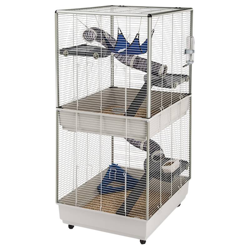 Ferplast Kleintierkäfig Furet Tower -  grau: L 80 x B 75 x H 161 cm von ferplast