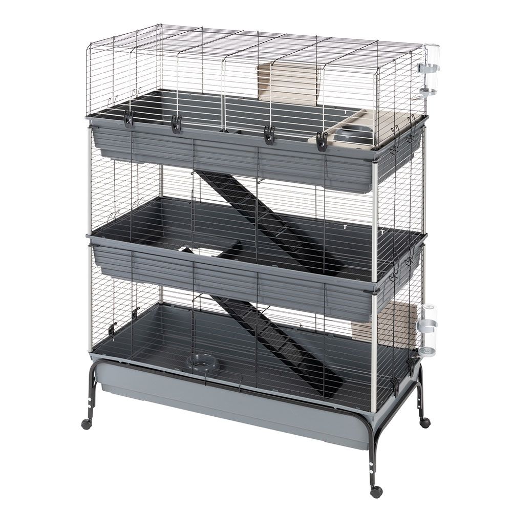 Ferplast Kleintierkäfig Vital 120 3-stöckig - L 120 x B 60 x H 167 cm von ferplast