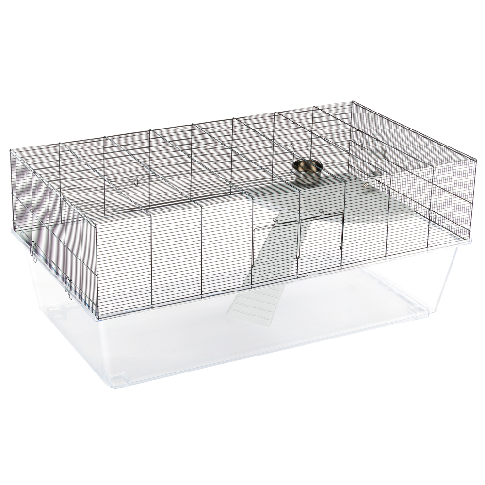 Ferplast Nagerkäfig Glassy 120 - L 119,5 x B 67 x H 51 cm von ferplast