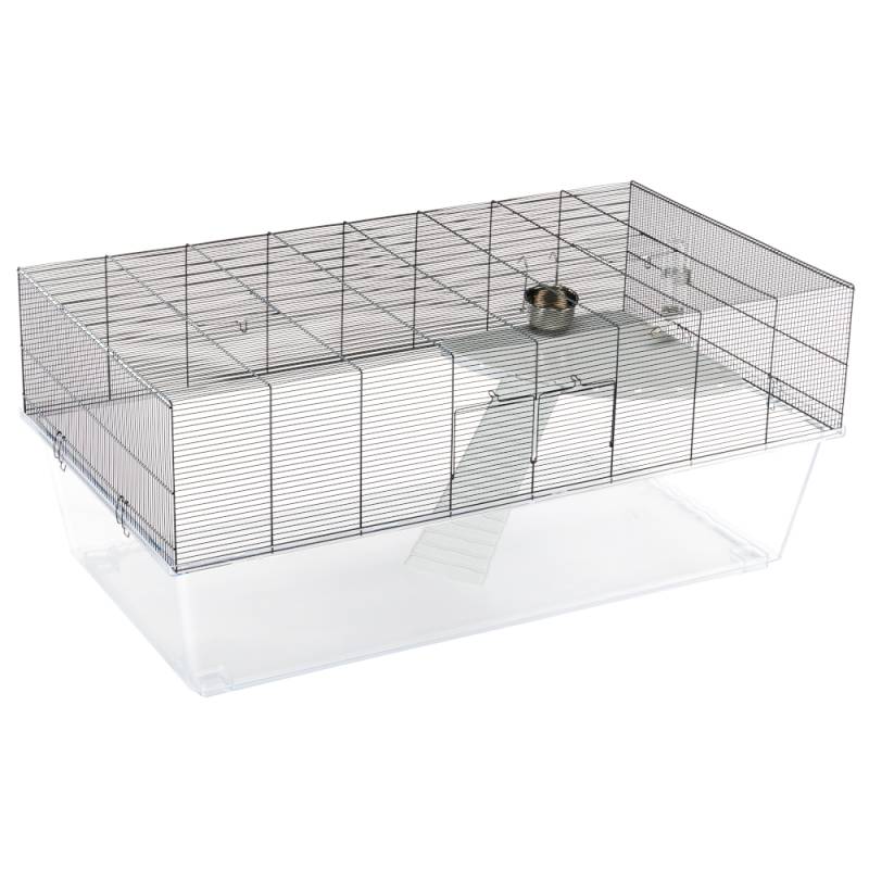 Ferplast Nagerkäfig Glassy 120 - L 119,5 x B 67 x H 51 cm von ferplast