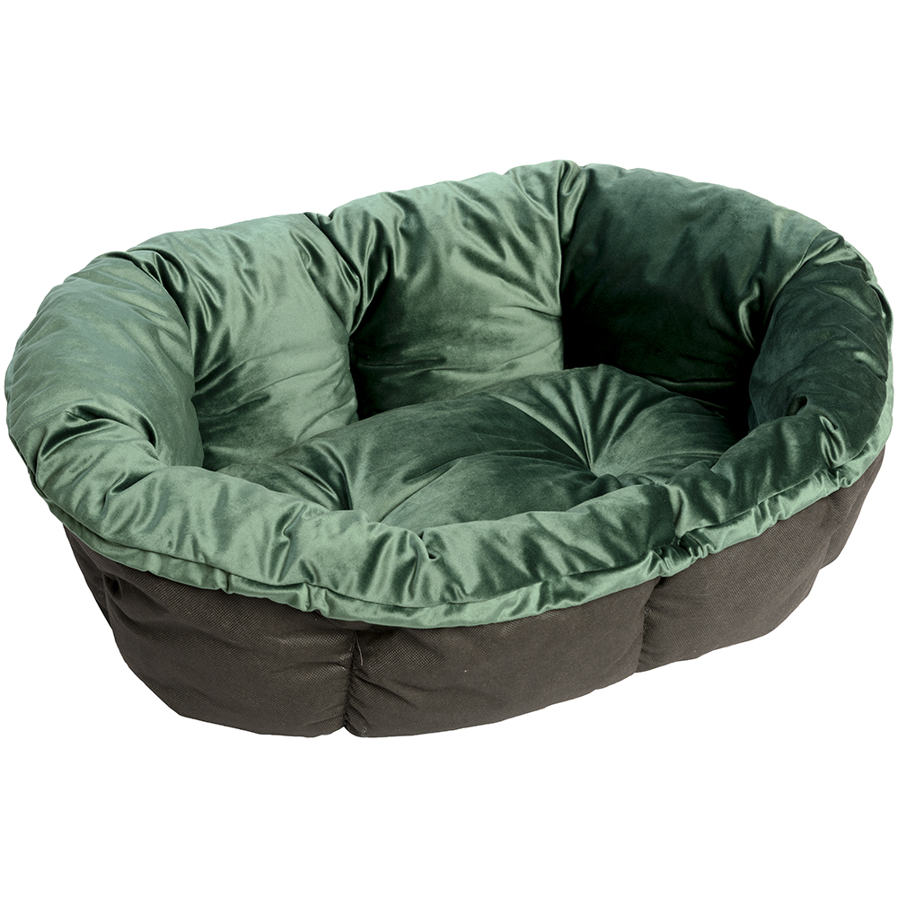 Überzug Samt grün für Ferplast Korb Siesta Deluxe (ohne Korb) - Größe 8: L 85 x B 62 x H 28,5 cm Überzug Samt grün für Ferplast Korb Siesta Deluxe (ohne Korb) - Größe 8: L 85 x B 62 x H 28,5 cm von ferplast