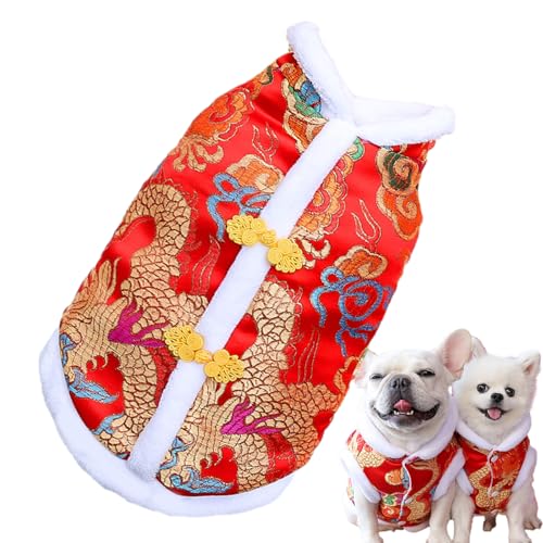feveo Frühlingsfest Kleidung Für Hunde - Warme Hoodie Für 2024 Neujahr - Stickerei Drachenrobe Pullover Für kleiners Mittel Große Katze feveo Frühlingsfest Kleidung Für Hunde - Warme Hoodie Für 2024 Neujahr - Stickerei Drachenrobe Pullover Für kleiners Mittel Große Katze von feveo