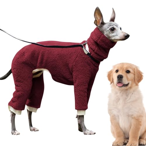feveo Ganzkörper-Hundemantel,Warme Hundekleidung | Gemütliche, weiche, Winddichte Winter-Hundekleidung für den ganzen Körper, die den Körper verschüttet und verdickt, für Deutsch Kurzhaar, Terrier von feveo