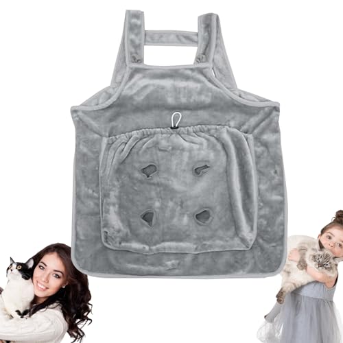 feveo Katzenschürze zum Tragen Einer Katze, Katzentrageschürze - Schürze Cat Wrap Carrier,Tragbare Katzentrage, begleitende Tragetasche zum Halten von Kätzchen für Reisen im Innen- und Außenbereich feveo Katzenschürze zum Tragen Einer Katze, Katzentrageschürze - Schürze Cat Wrap Carrier,Tragbare Katzentrage, begleitende Tragetasche zum Halten von Kätzchen für Reisen im Innen- und Außenbereich von feveo