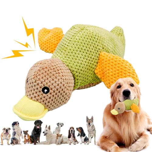 feveo Plüsch-Quetschente-Hundespielzeug,Gefüllte Quietsche-Ente-Hundespielzeug - Plüsch-Enten-Kauspielzeug für Hunde | Hundeübungsspielzeug für kleine, mittlere und große Haustiere, Hundegeschenke feveo Plüsch-Quetschente-Hundespielzeug,Gefüllte Quietsche-Ente-Hundespielzeug - Plüsch-Enten-Kauspielzeug für Hunde | Hundeübungsspielzeug für kleine, mittlere und große Haustiere, Hundegeschenke von feveo
