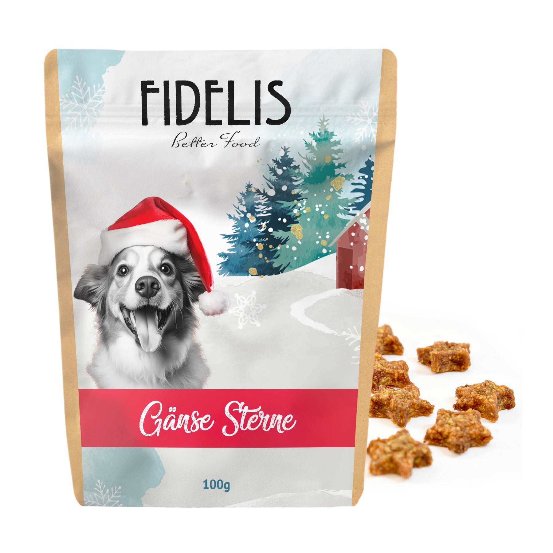 Gänse Sterne 100g von fidelis.dog
