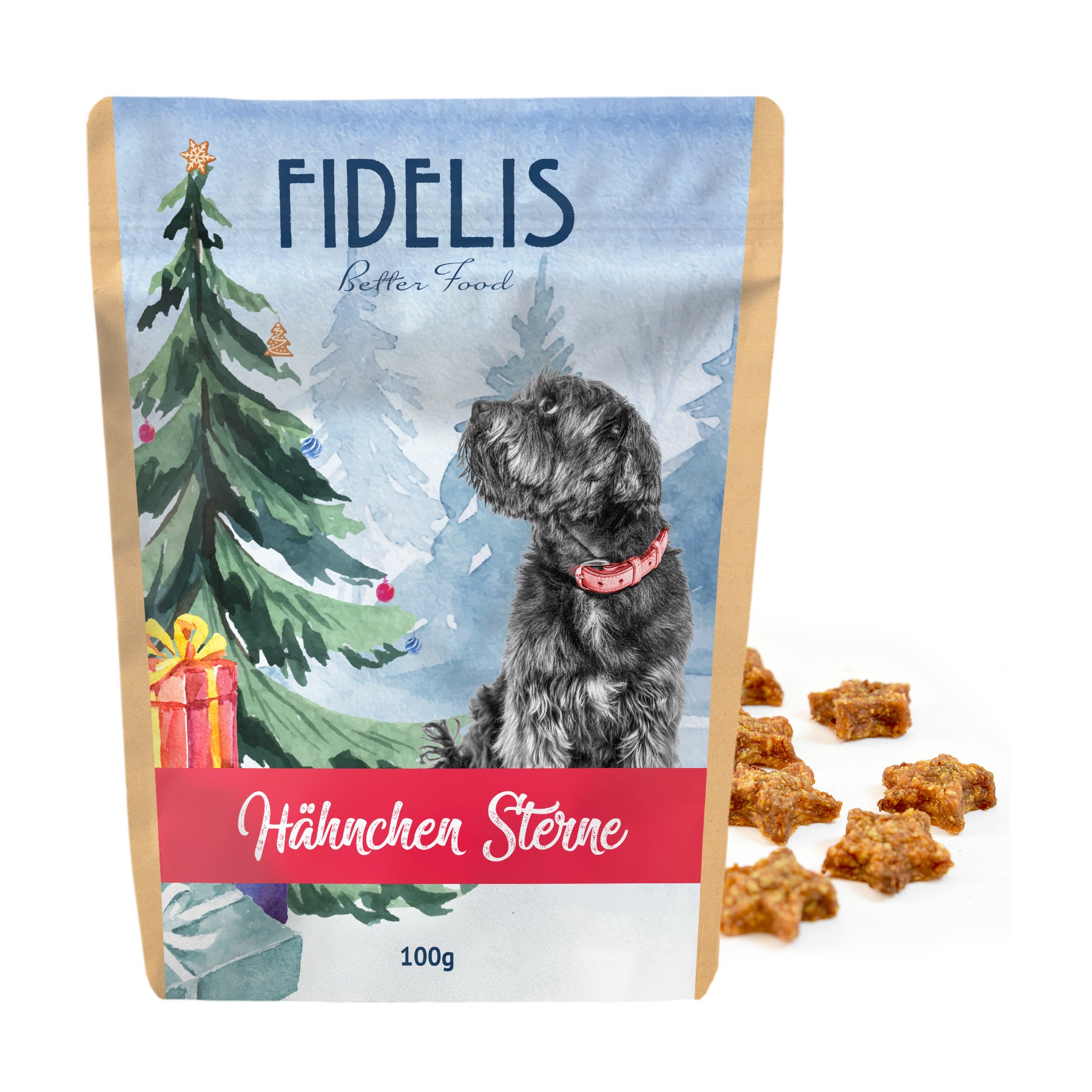 Hähnchen Sterne 100g von fidelis.dog