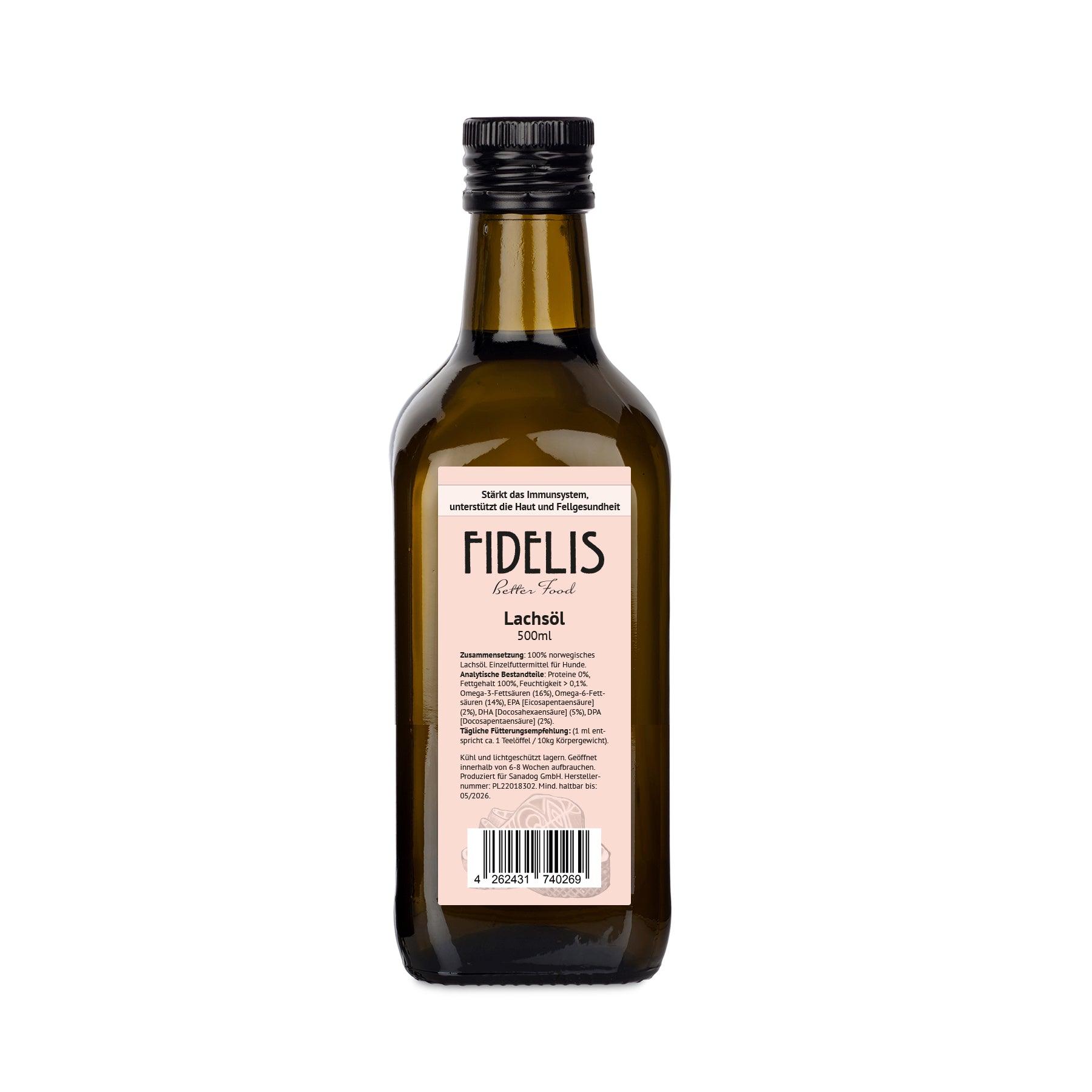 Lachsöl | Menge: 500ml von fidelis.dog