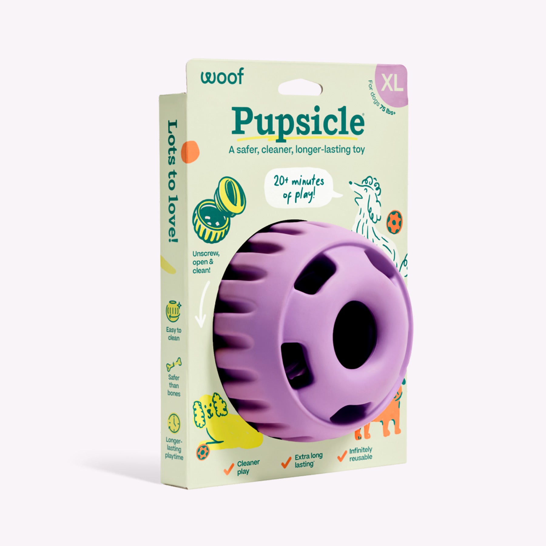 Pupsicle (lavendel, Größe XL) von fidelis.dog