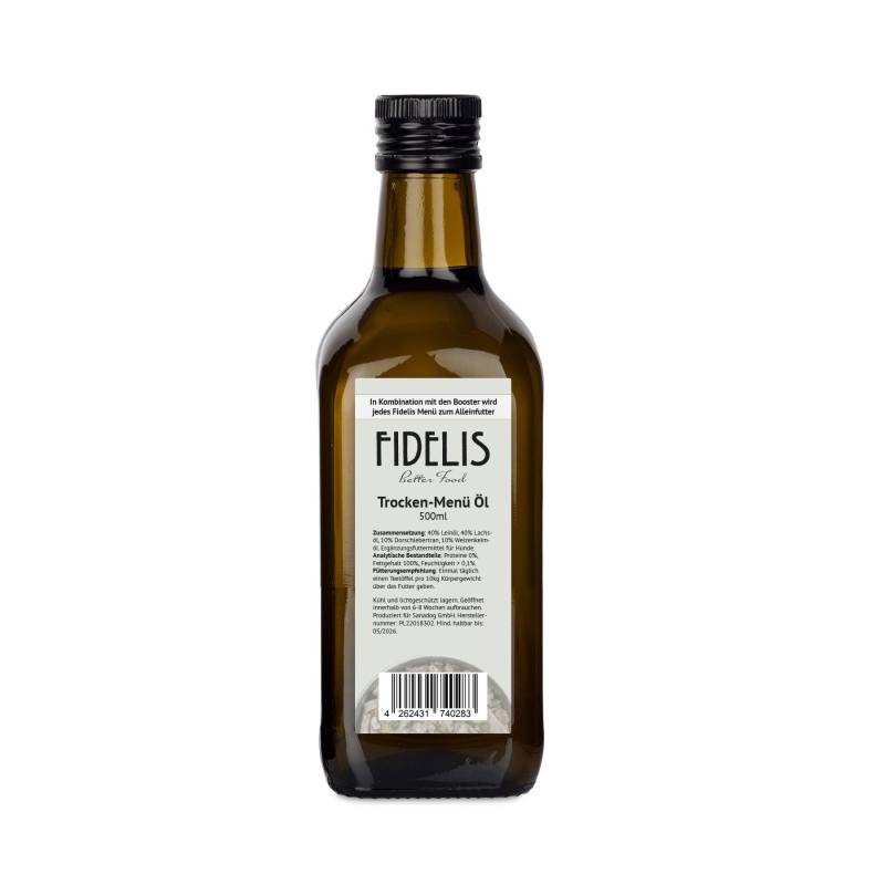 Trocken-Menü Öl | Menge: 100ml von fidelis.dog