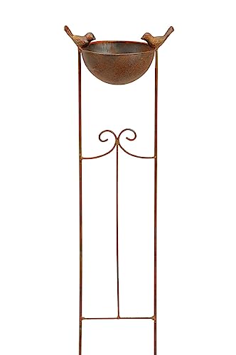 finehomegarden Vogeltränke Rankgitter Futterstelle Gartenstab Gartenstecker Rost farbend H76cm Garten Stecker Deko finehomegarden Vogeltränke Rankgitter Futterstelle Gartenstab Gartenstecker Rost farbend H76cm Garten Stecker Deko von finehomegarden