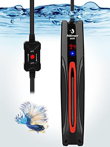 fishkeeper 500W Aquarium Heizung Ultra Safe Smart Thermostat Schnelle Frequenz Heizung lassen Wasser Heizung Überhitzungsschutz Heizung Heizung Heizung von fishkeeper